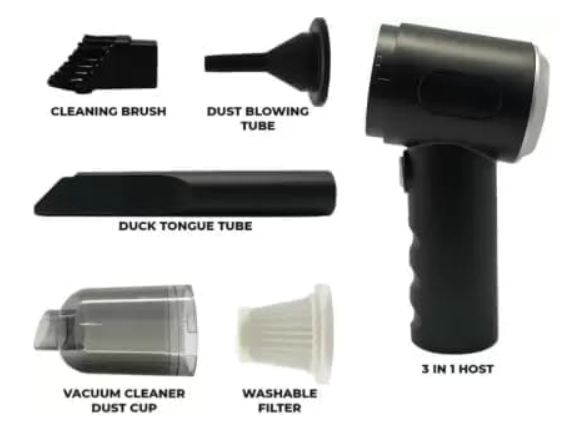 Powerful 3-in-1 Vacuum Cleaner for Car & Home